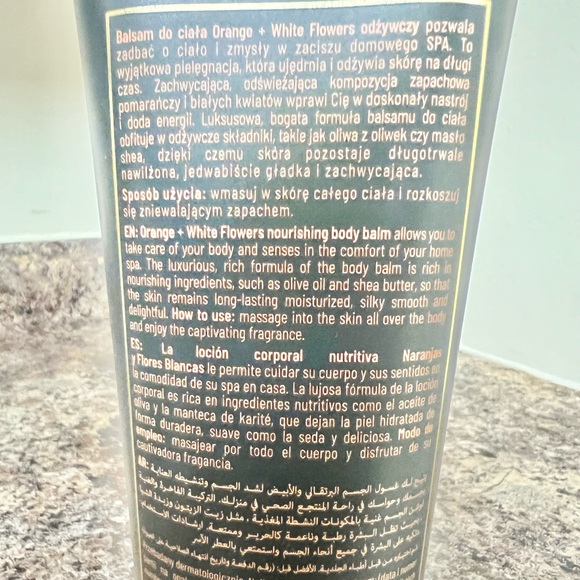 Brand New Orange & White Flowers Body Balm - Unisex - Picture 3 of 3